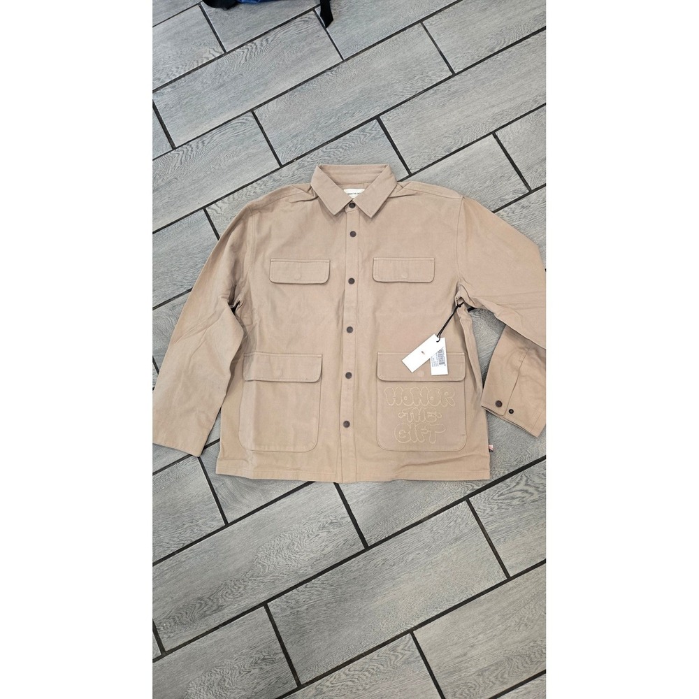 Honor The Gift Amp'd Chore Jacket Tan Mens Size Medium HTG230138 Inner City New
